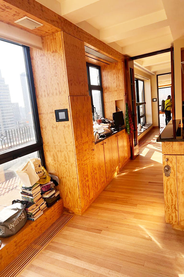 Wood flooring with cabinets — Brooklyn Heights